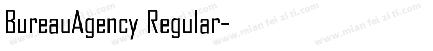 BureauAgency Regular字体转换
